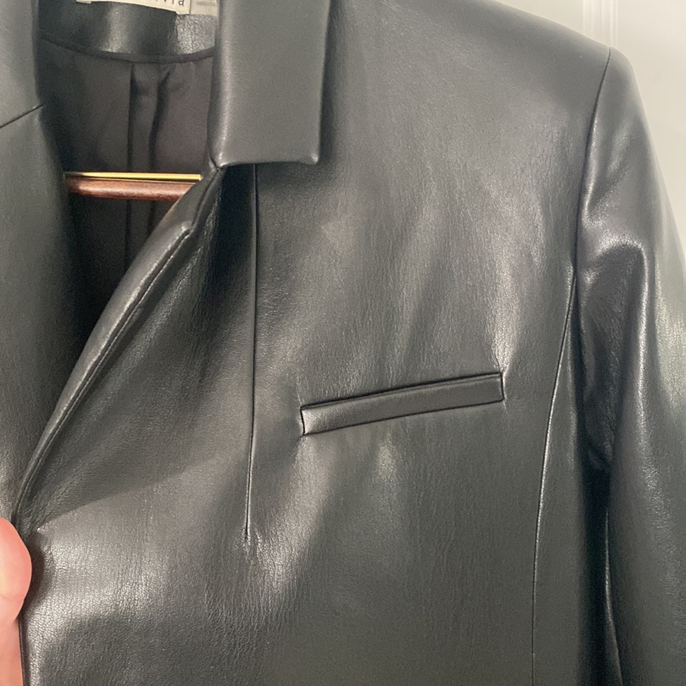 Alice and Olivia Shan vegan leather jacket - Picture 8 of 15